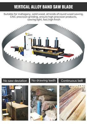 TCT Lamelle de scie en alliage de carbure de bois pour bande de coupe de bois dur