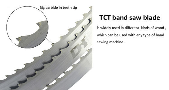 Blade de scie à bande TCT pour la coupe verticale/horizontale/gantry du bois dur