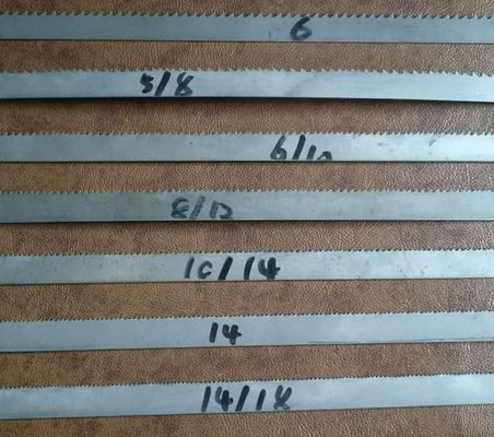 Blade de scie à bande bi-métallique pour couper divers métaux 14/18 Forme des dents longueur personnalisée