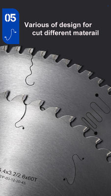 Lampe à scie circulaire à dents de carbure TCT pour la découpe professionnelle et polyvalente d'aluminium