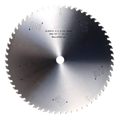 60/80/100/120 Type de dentelle à pointe de carbure Lamelle de scie circulaire pour machine à scie en aluminium