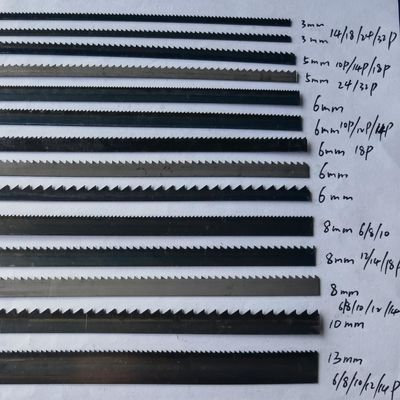 Coupe de métal M42 lame de scie à bande avec 3/4/6/8/10/13/19mm largeur support personnalisé OEM