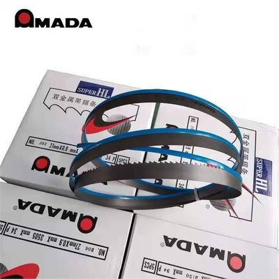 Japon AMADA M42 BI-Metal Band Saw Blade Support personnalisé OEM Largeur 27/34/41/54/67/80 mm